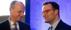 CDU-Chef Friedrich Merz (links) erhält Unterstützung von Unionsfraktionsvize Jens Spahn.