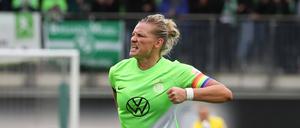 Wolfsburgs Alexandra Popp erzielte im Spitzenspiel mit Hoffenheim vor zwei Wochen den Ausgleich in letzter Minute. Ihr Einsatz gegen Bayern ist fraglich.