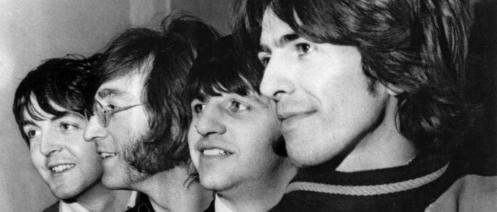 Die Beatles:  Paul McCartney (l-r), John Lennon, Ringo Starr und George Harrison auf einer undatierten Aufnahme.