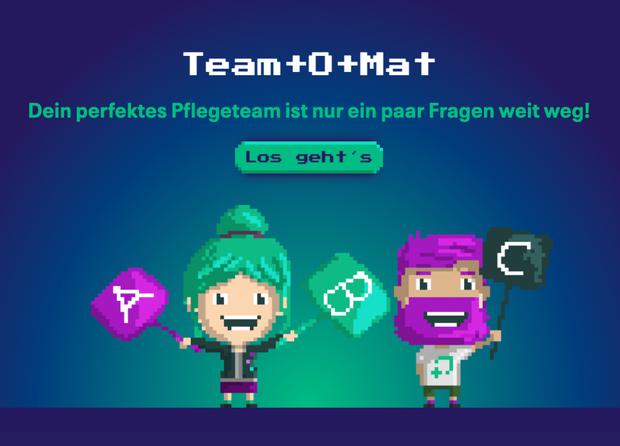 Der „Team-O-Mat“ der Johannesstift Diakonie: Durch den Prozess leiten Timo und Martha, zwei virtuelle Avatare.