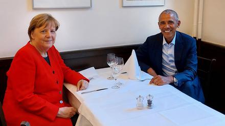 Ein Abend beim Edelitaliener. Angela Merkel und Barack Obama konnten sich ganz ungestört unterhalten. Dienstag ist normalerweise Ruhetag im „Ponte“.
