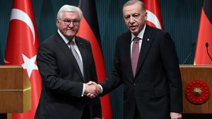 Hoher Besuch aus Berlin: Bundespräsident Frank-Walter Steinmeier in Ankara.