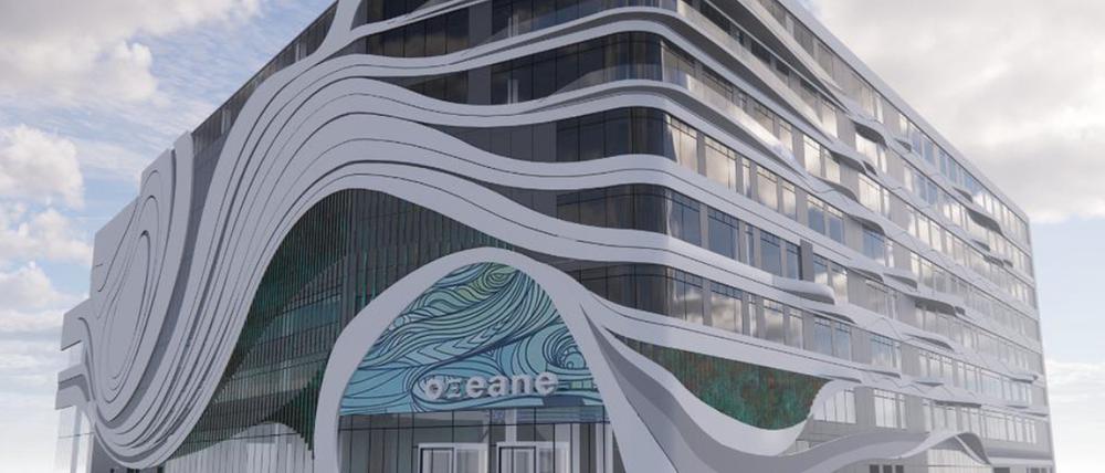 Vorläufige Entwürfe für Ocean Berlin an der Rummelsburger Bucht