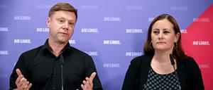 Martin Schirdewan und Janine Wissler, Bundesvorsitzende der Partei Die Linke. 