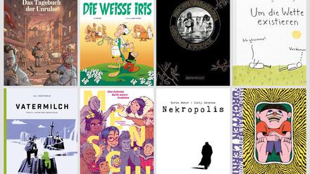 Einige der Comics, die auf der Frankfurter Buchmesse 2023 präsentiert werden.