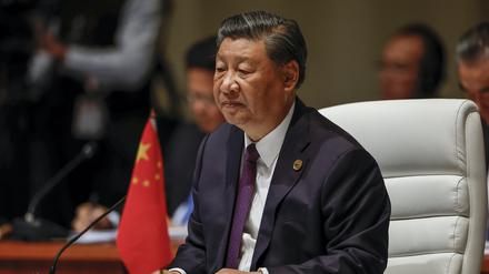 Xi Jinping, Präsident von China, nimmt an einer Plenarsitzung des Brics-Gipfels teil (Archivbild).