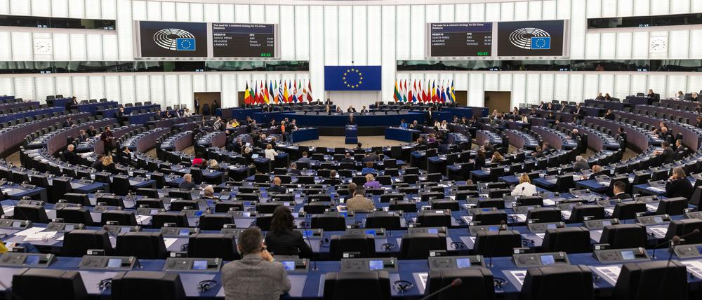 Sitzung des EU-Parlaments in Straßburg.