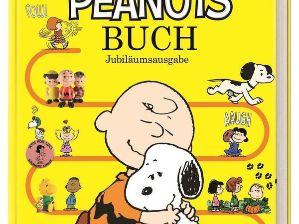 Das Titelbild des Peanuts-Buches mit zahlreichen Fotos und Hintergrundinfos.