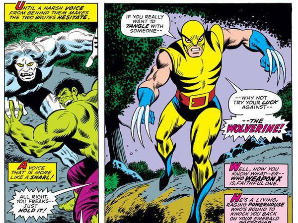 Premiere: Wolverine hatte im Herbst 1974 seinen ersten Auftritt in der Comic-Reihe "The Incredible Hulk".