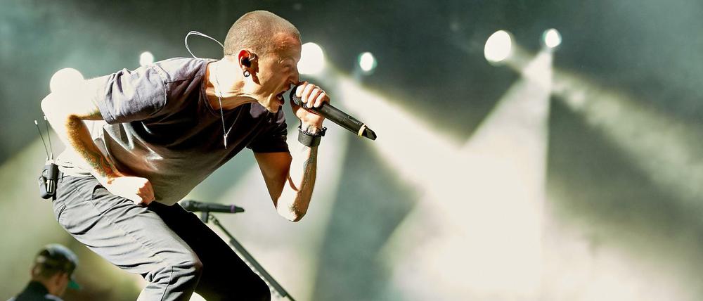 Eindrucksvolles Talent: Chester Bennington, Sänger der US Rockband Linkin Park, 2014 beim Rockfestival "Rock am Ring".
