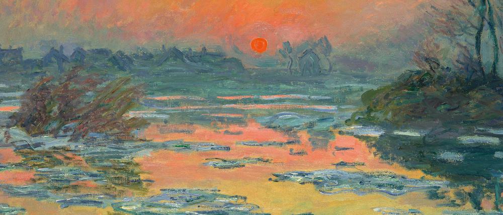 Sonnenuntergang über der Seine im Winter, 1880: Die große Claude-Monet-Ausstellung der Fondation Beyeler im schweizerischen Riehen eröffnet am 22. Januar, sie läuft bis 28. Mai  
