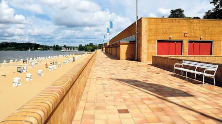 Das Strandbad Wannsee in Berlin-Zehlendorf, einer von Michael Krügers liebsten Orten in seiner Jugend.