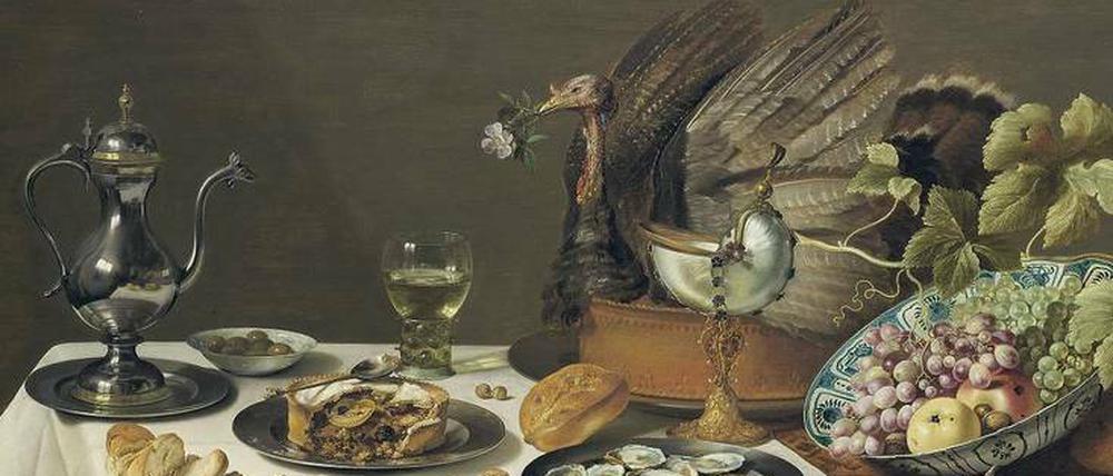 Gruß aus der Ferne. Das üppige Stillleben des holländischen Malers Pieter Claez aus dem Jahr 1627 demonstriert Wohlstand - auch durch eine aus China stammende Porzellanschale. 