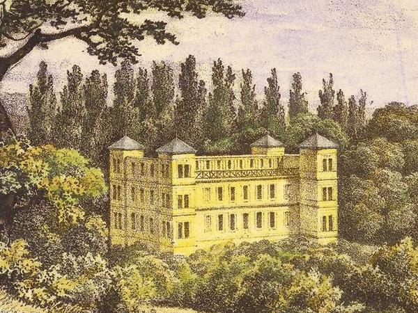 Die Beschaulichkeit täuscht. Auf Schloss Tegel, hier auf einer Illustration um das Jahr 1840, entwickelte Wilhelm von Humboldt grundstürzende Ideen.