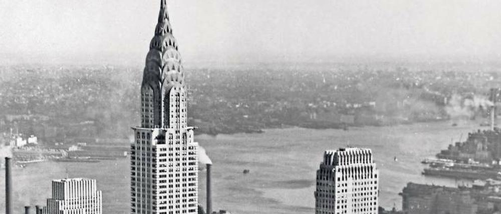 Fritz Block war fasziniert von Mensch und Architektur. Den Blick auf das Chrysler Building in New York fotografierte er während einer Reise im Jahr 1931. 