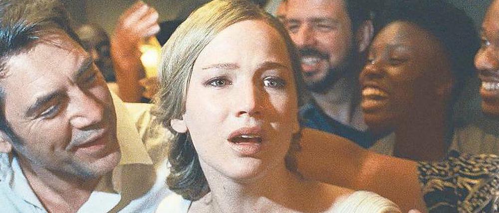 Mann und Frau, Dichter und Muse. Javier Bardem und Jennifer Lawrence in „Mother!“, der am Donnerstag in die Kinos kommt. 