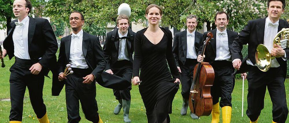 Musiker:innen der Berliner Staatskapelle engagieren sich seit Jahren schon im „Orchester des Wandels“ 