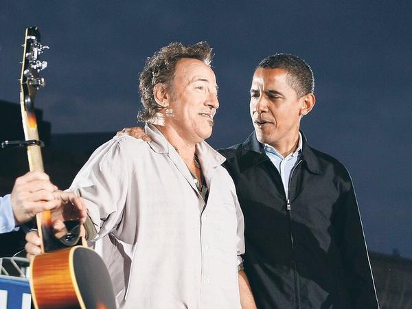 Bruce Springsteen unterstützte Barack Obama auch musikalisch auf dessen Wahlkampftouren.