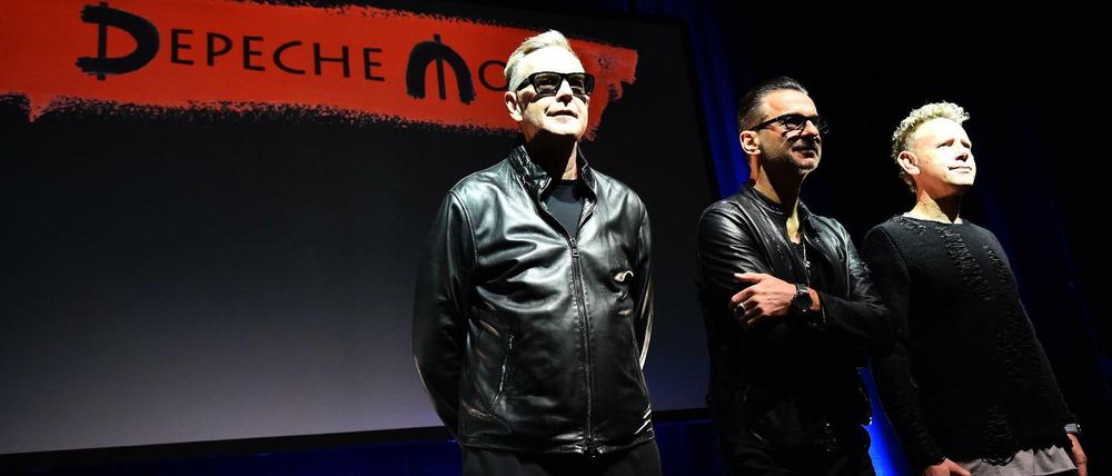 Depeche Mode in Mailand: Andrew Fletcher, Dave Gahan und Martin Gore (v.l.)