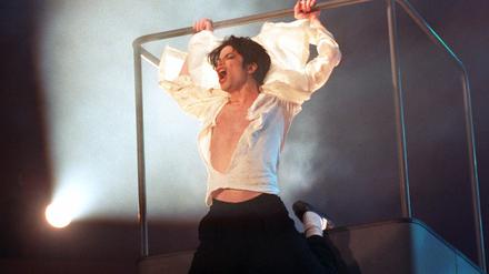 Michael Jackson, US-amerikanischer Popstar im Jahr 1995 in der Fernsehshow "Wetten, dass ..?".
