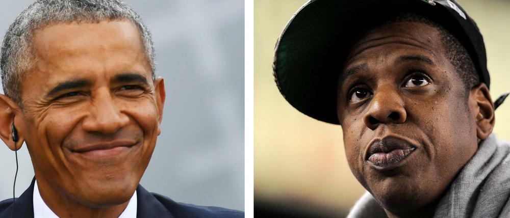Ziemlich beste Freunde: Der frühere US-Präsident Barack Obama (l) und der US-Musiker Jay Z.