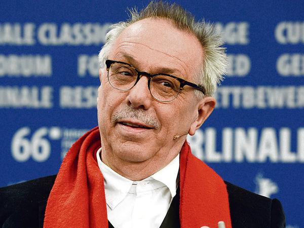 Berlinale-Chef Dieter Kosslick auf der Pressekonferenz der Internationalen Filmfestspiele Berlin zur 66. Berlinale.