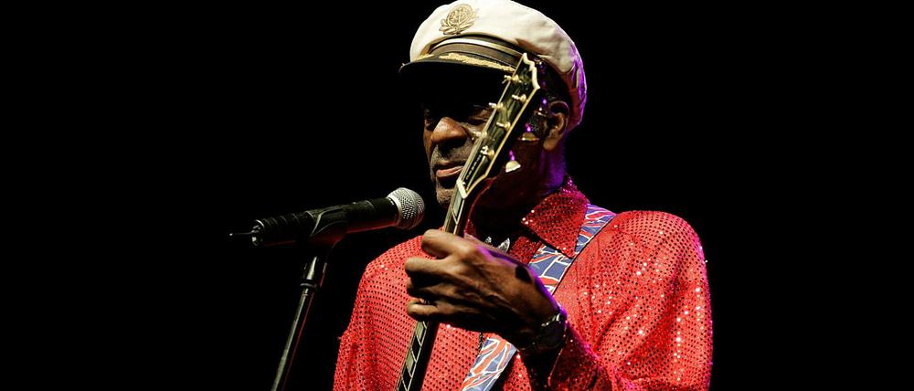 Chuck Berry bei einem Konzert im Jahr 2008.