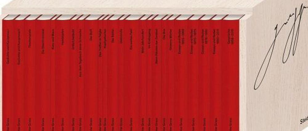 So sieht sie aus, die im September erscheinende "Neue Göttinger Ausgabe" der Werke von Günter Grass.