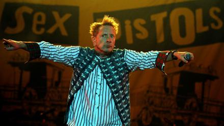 Forever Punk. Johnny Rotten bei einem Auftritt im Jahr 2008.