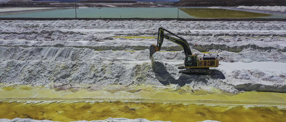 Hier wird Lithium in Chile abgebaut – doch das „weiße Gold“ gibt es auch in Sachsen. 