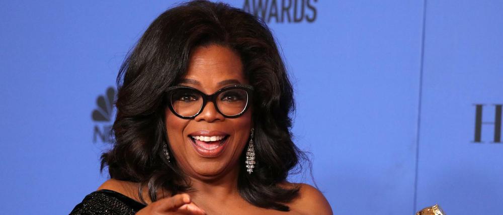 Auch reif für das Weiße Haus? Oprah Winfrey mit ihrem Golden Globe