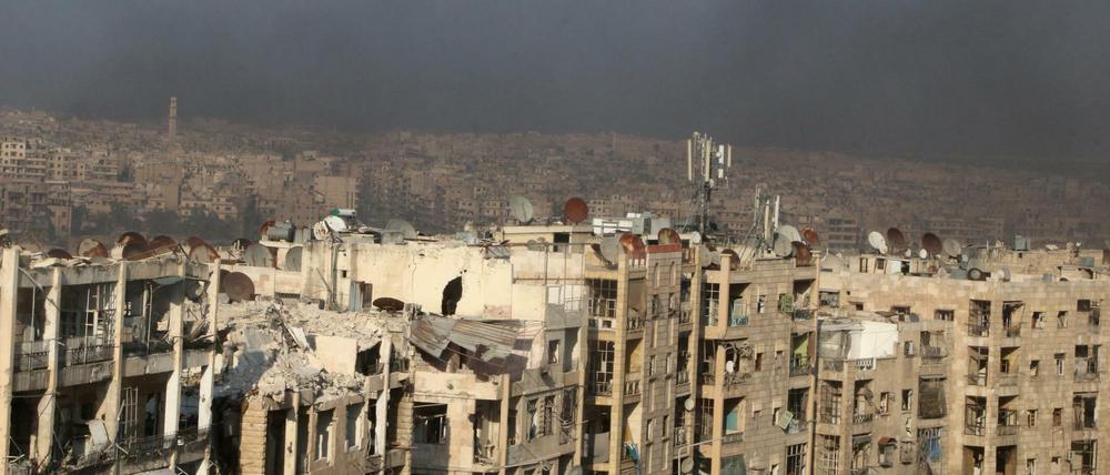 Die ehemalige Wirtschaftsmetropole Aleppo ist in weiten Teilen zerstört.