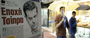 Der Wahlsieger als Zeichnung. Die Griechen schenken Alexis Tsipras weiter und wieder ihr Vertrauen.