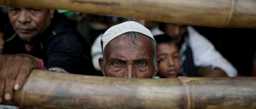 Aus Myanmar geflohene Rohingya in einem Lager in Bangladesch