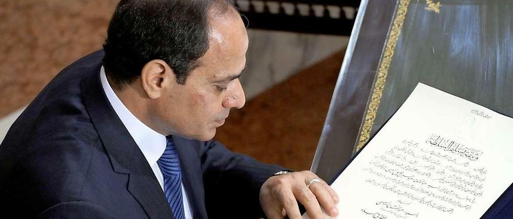 Seit Sonntag, den 08. Juni 2014, neue ägyptischer Präsident: Abdel Fattah al-Sissi.
