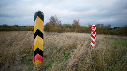 Die deutsch-polnische Grenze im nordöstlichen Brandenburg.