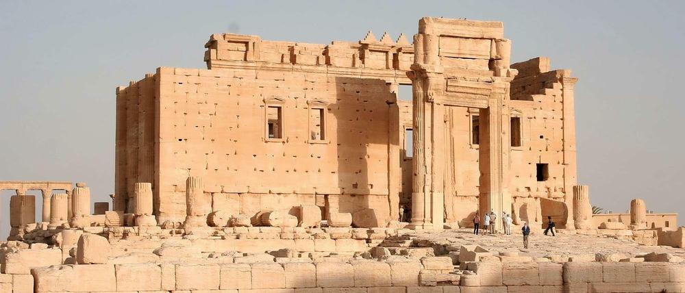 Der Baal-Tempel in voller Schönheit, Ende August wurde er vom IS gesprengt, wie schon zuvor der Tempel Baal-Shamin.