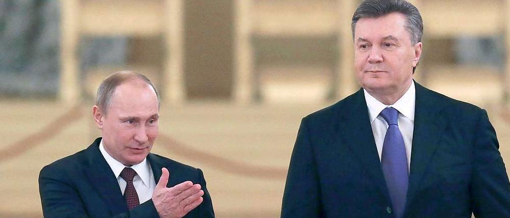 Alte Freunde. Wladimir Putin und Viktor Janukowitsch