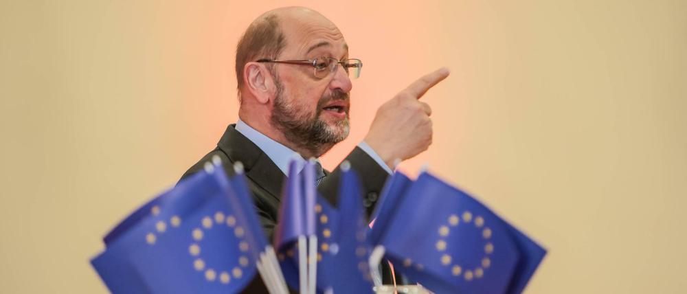 „Tu was für Europa“: Gemeinsam mit einem Verein startet eEx-SPD-Chef Martin Schulz eine eigene Kampagne.