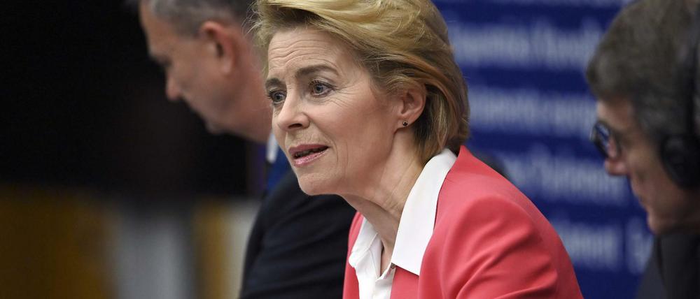 Die neue EU-Kommissionschefin Ursula von der Leyen am Mittwoch im Europaparlament.