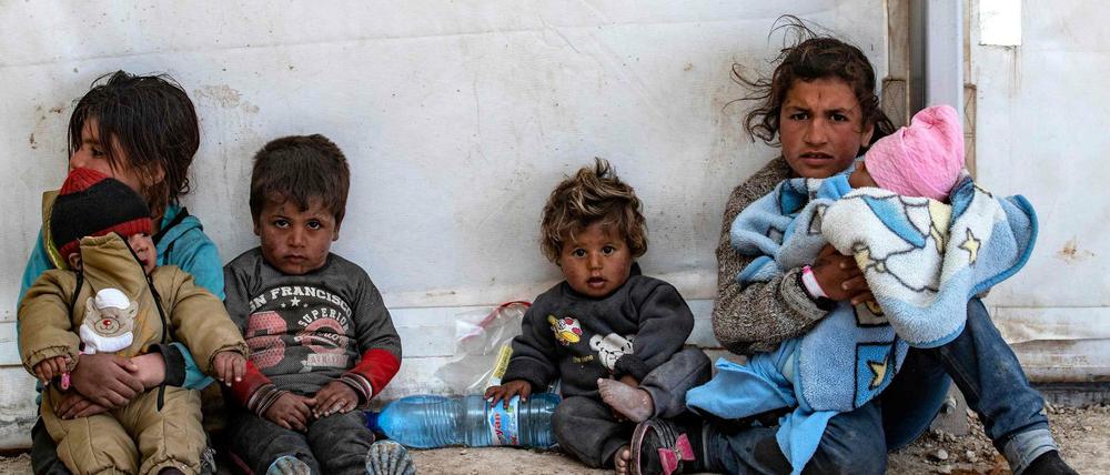 Kinder in dem kurdischen Camp al-Hol in Nordsyrien.