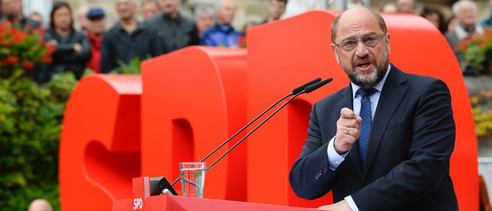 Unter Druck. SPD-Chef Martin Schulz.