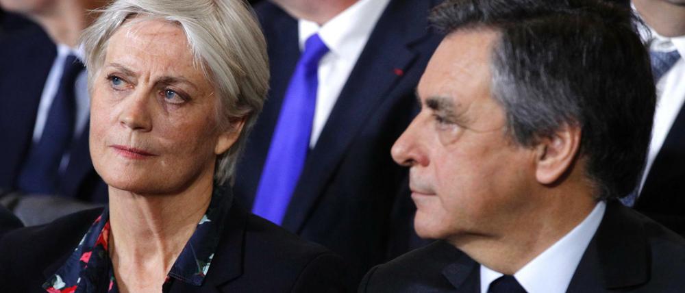 Der konservative französische Präsidentschaftskandidat Francois Fillon und seine Frau Penelope. 