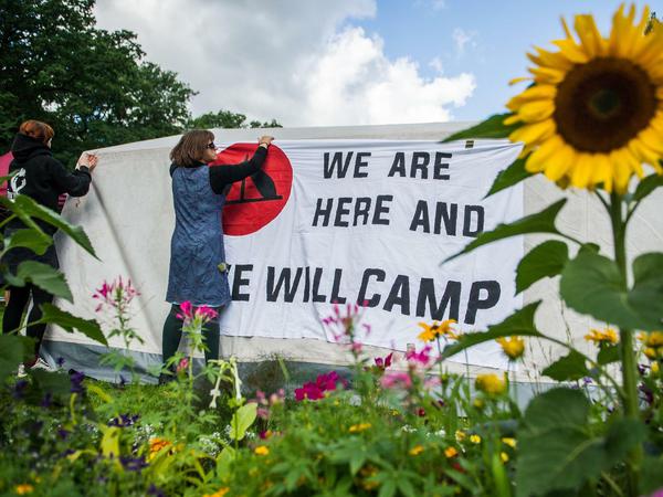 Unterstützer des Antikapitalistischen Camps in Hamburg 