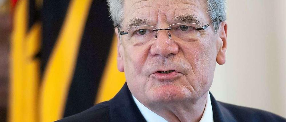 Bundespräsident Joachim Gauck: "Ich wünsche mir mehr intellektuelle Redlichkeit."