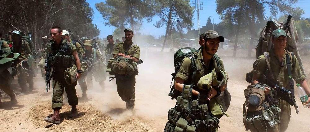Die israelische Armee bei der Bodenoffensive im Gazastreifen.