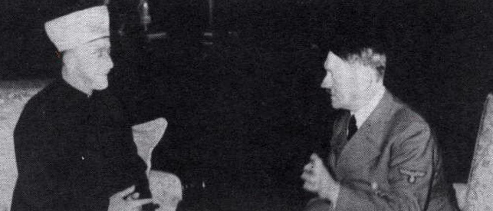 Im Vernichtungswunsch gegen die Juden vereint: Mohammed al-Husseini und Adolf Hitler 1941 in Berlin.