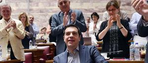 Griechenlands Premier Alexis Tsipras im Parlament.