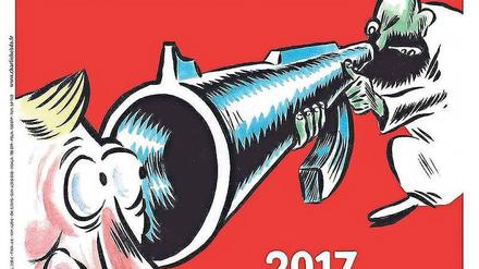 „2017 - Endlich Licht am Ende des Tunnels“ lautet der Titel der „Charlie Hebdo“-Sonderausgabe zum zweiten Jahrestag des Anschlags. 