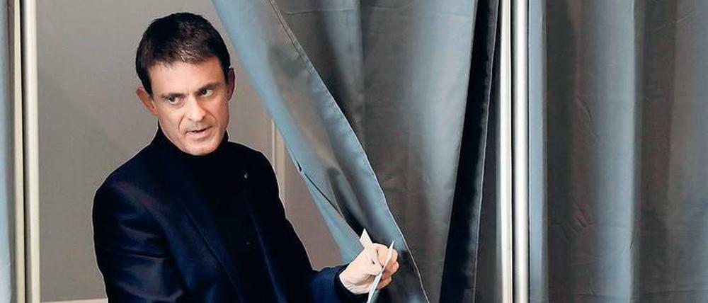 Wahlgang: Ex-Premierminister Manuel Valls hat sich in der Vorwahl der Sozialisten durchgesetzt. 